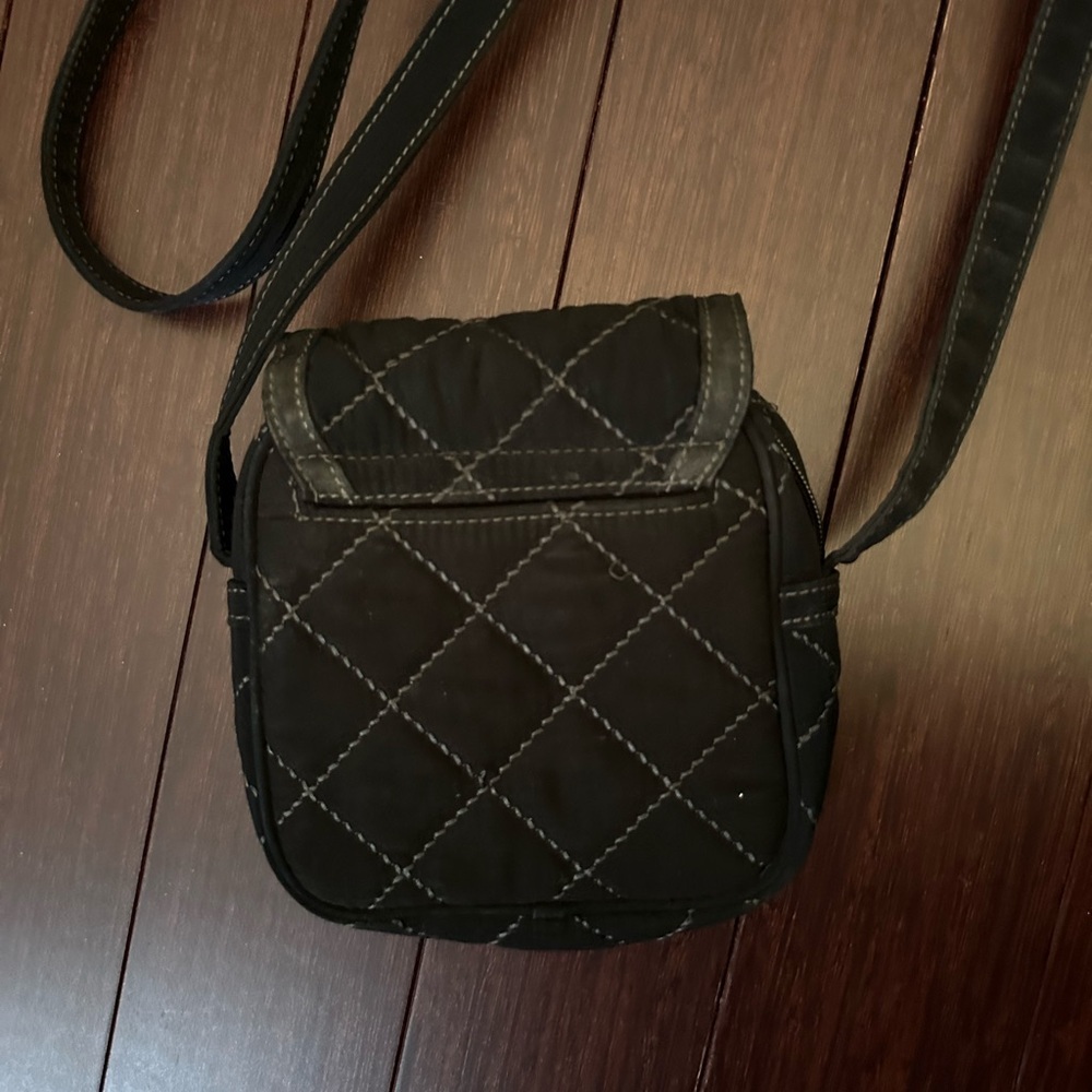 Vera Bradley Microfiber Black Small Crossbody - Picture 2 of 4